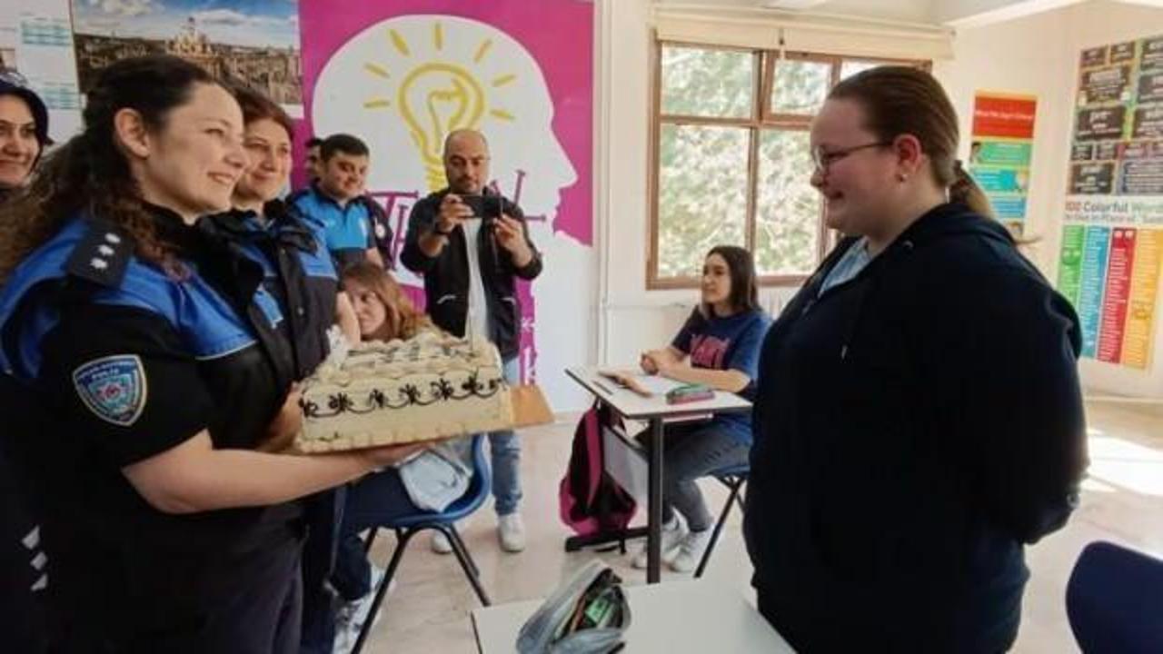 Amasya emniyetinden şehit kızına doğum günü sürprizi