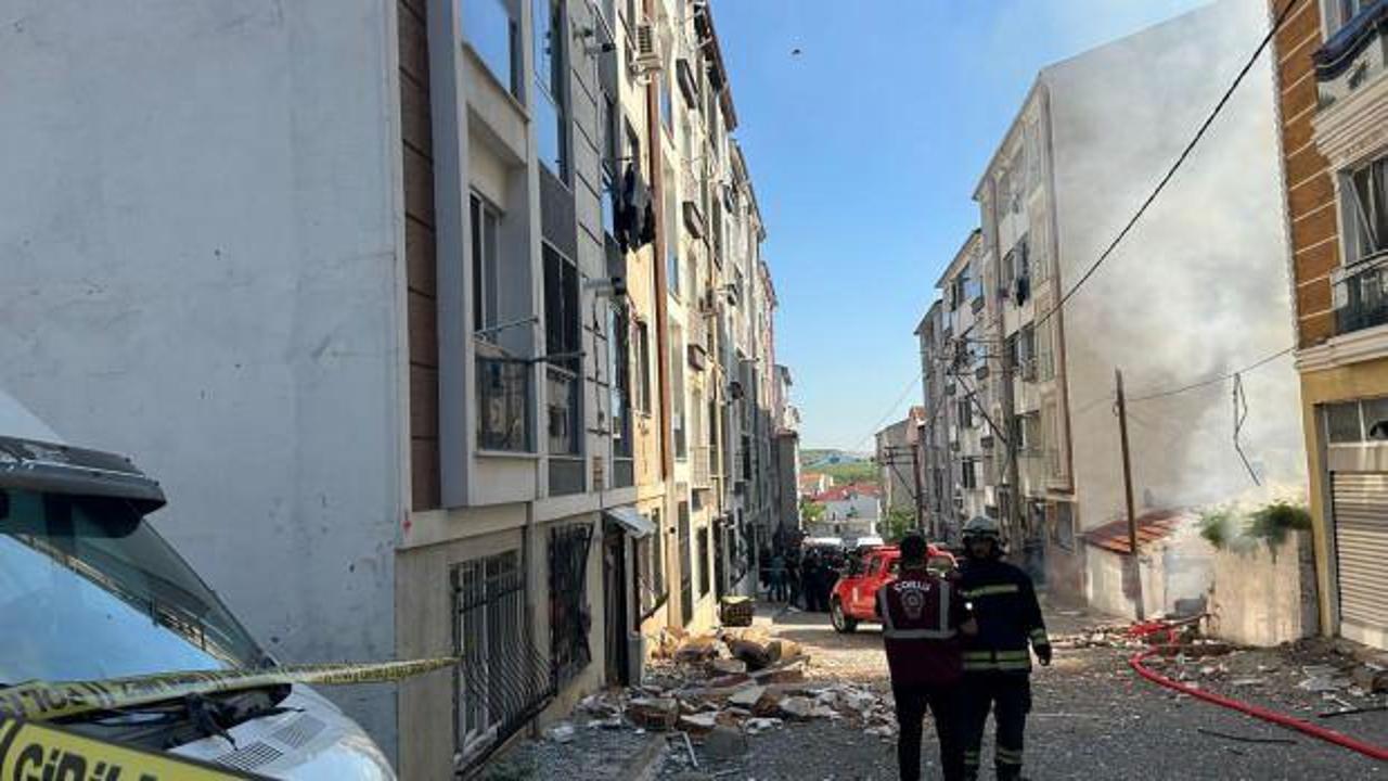 Çorlu’da apartman dairesinde patlama: 1 ağır yaralı