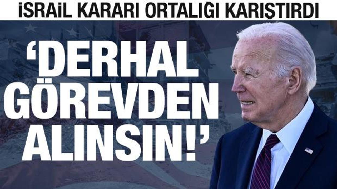 İsrail’e silah sevkiyatı kararı ABD’yi karıştırdı: Biden görevden alınsın