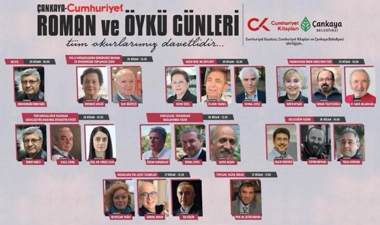 Çankaya’da roman ve öykü günleri başlıyor