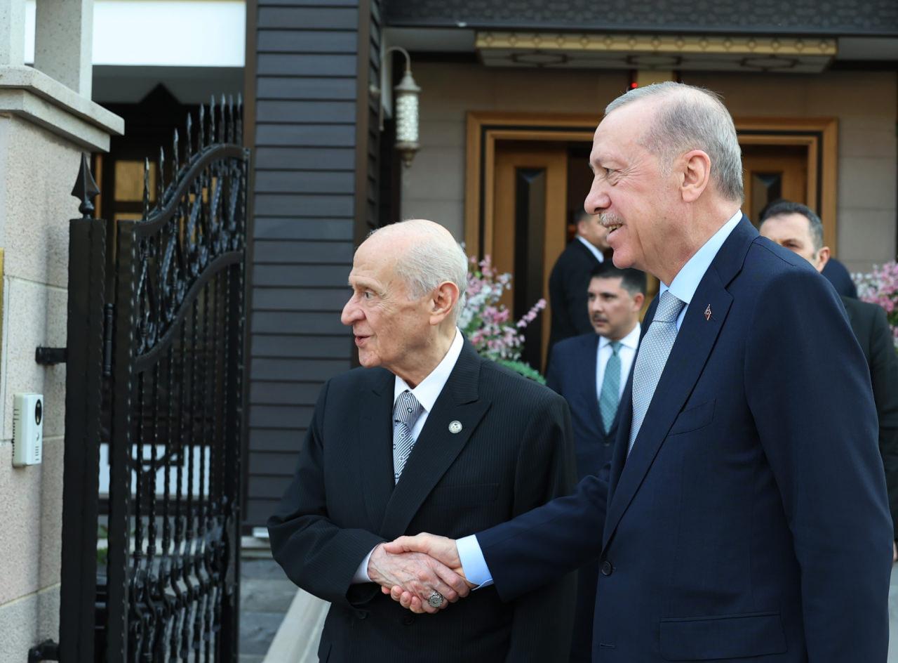 Cumhurbaşkanı Erdoğan, Bahçeli'yi ziyaret etti