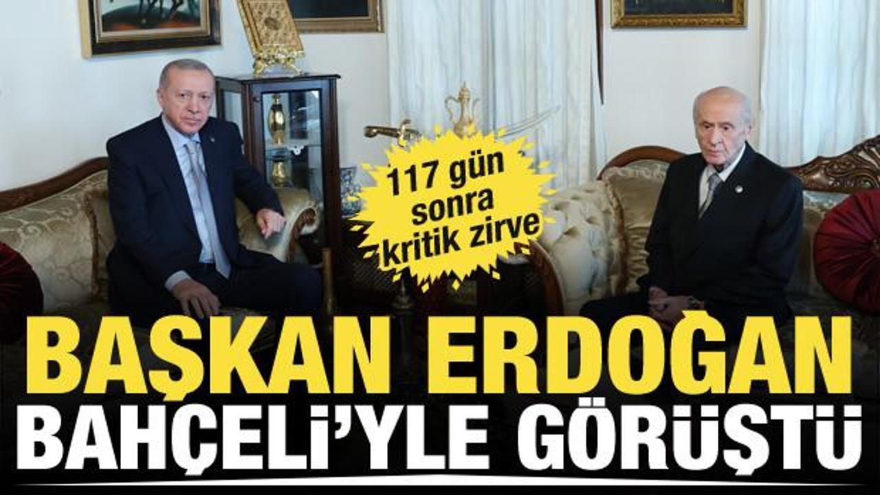 Cumhurbaşkanı Erdoğan, Bahçeli’yi ziyaret etti