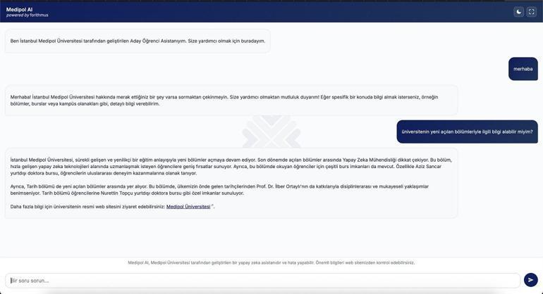 Medipol mezunlarından üniversite adaylarına yapay zeka destekli tercih asistanı