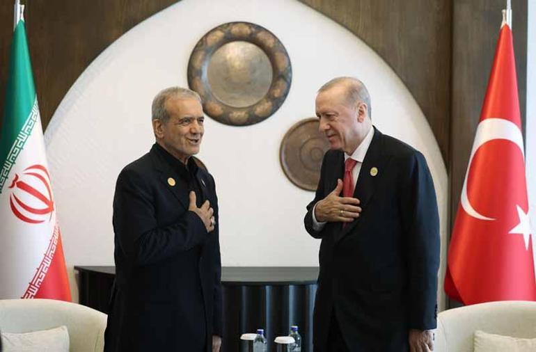 Cumhurbaşkanı Erdoğan, İran Cumhurbaşkanı Pezeşkiyan ile görüştü