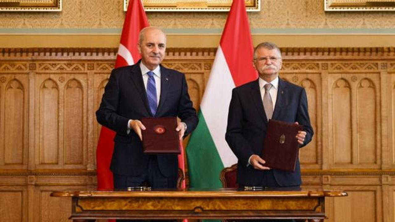 Meclis Başkanı Kurtulmuş, Macaristan Ulusal Meclisi Başkanı Köver ile görüştü