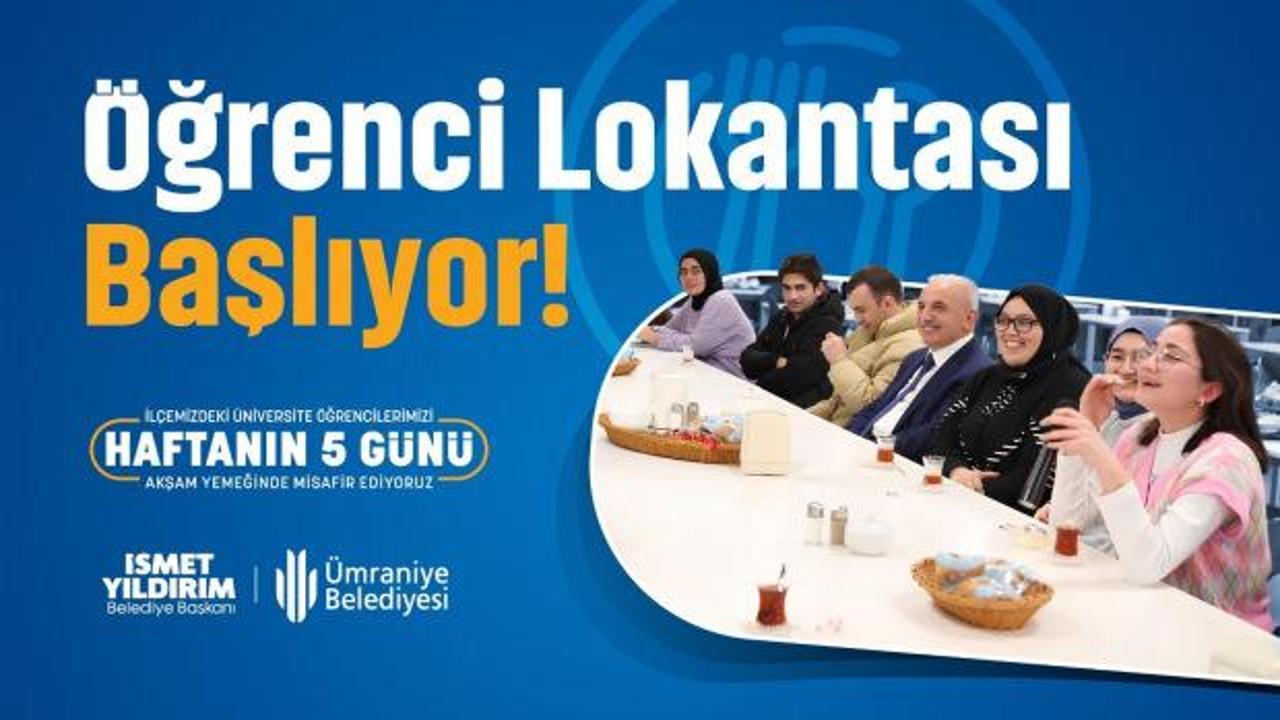 Ümraniye’de ücretsiz öğrenci lokantası bu yıl da hizmette