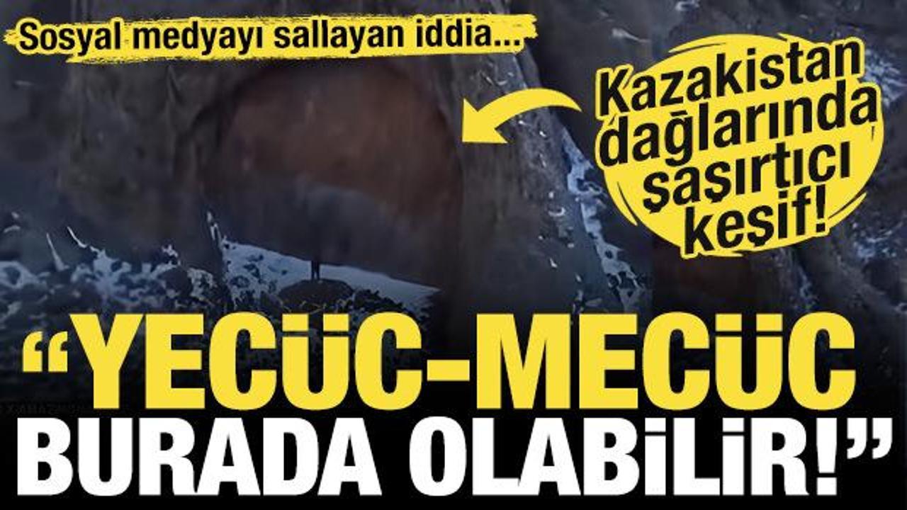 ‘Yecüc-Mecüc kapısı olabilir!’ Kazakistan dağlarında şaşırtıcı keşif: 12 metre uzunluğunda