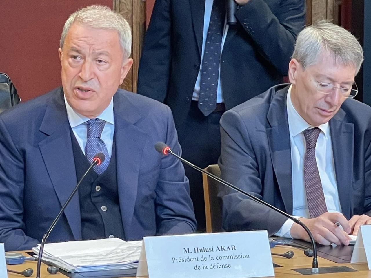 Hulusi Akar'dan Fransa'da kritik temas! İlk açıklama!