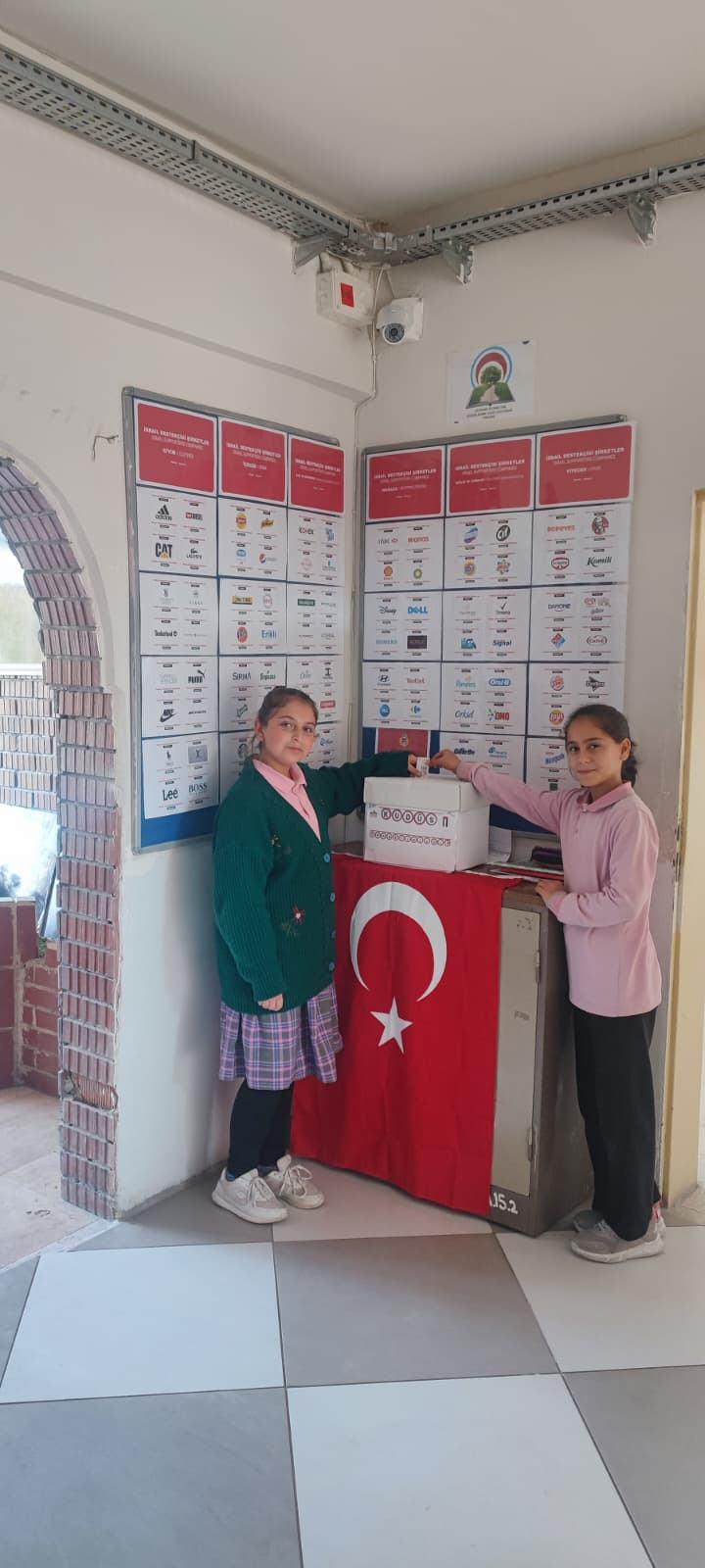 Küçük kalplerden büyük destek: Döğer Fatih Ortaokulu’ndan Gazze’ye umut bağışı