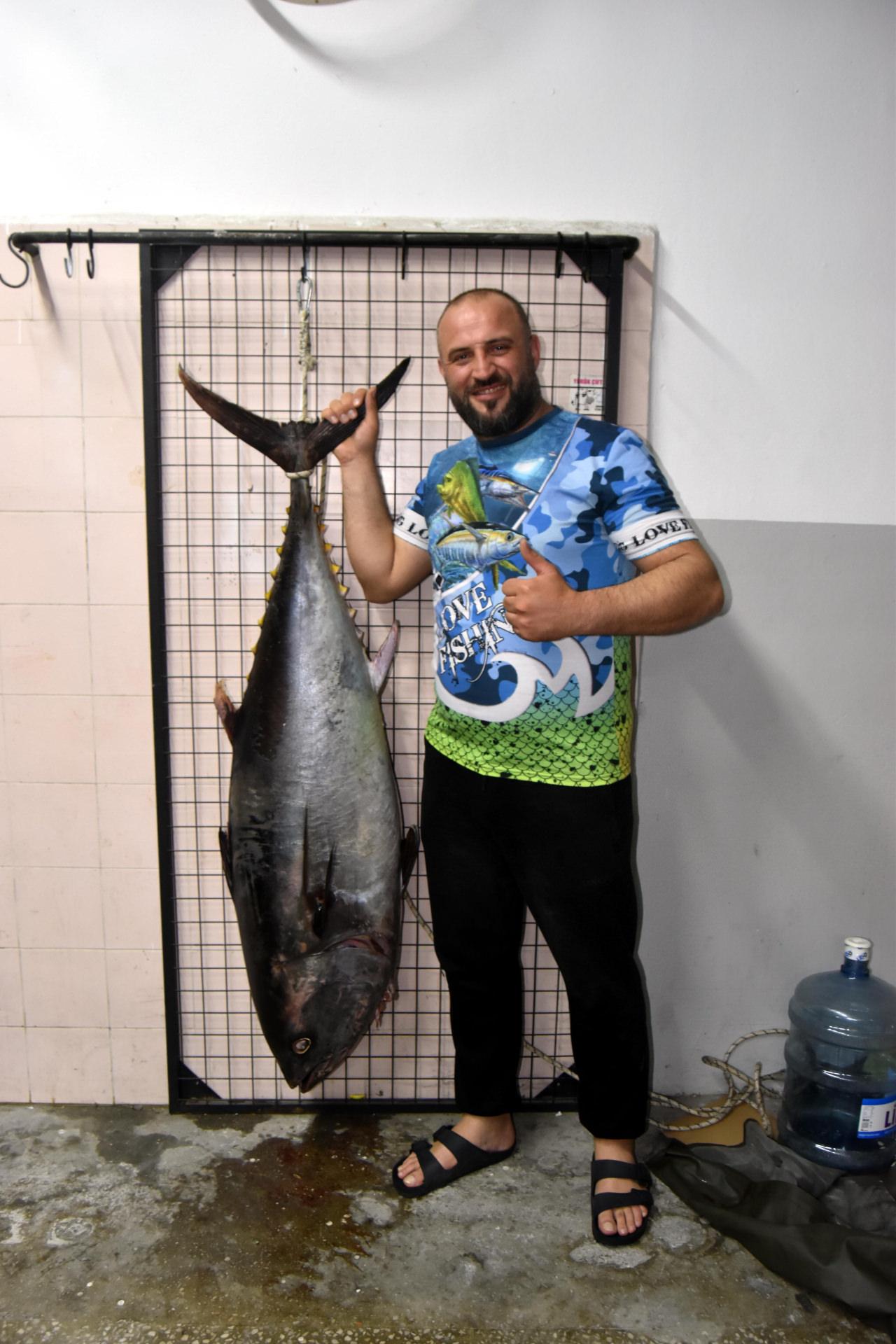 Oltayla yakaladı: Tam 1 metre 74 santim