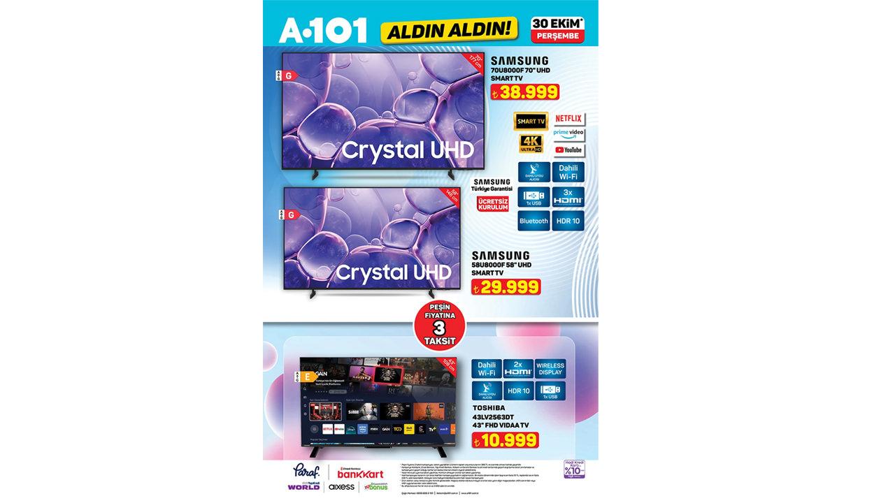 A101'e indirimli TV, mobilya ve ev gereçleri geliyor! Büyük kampanya...