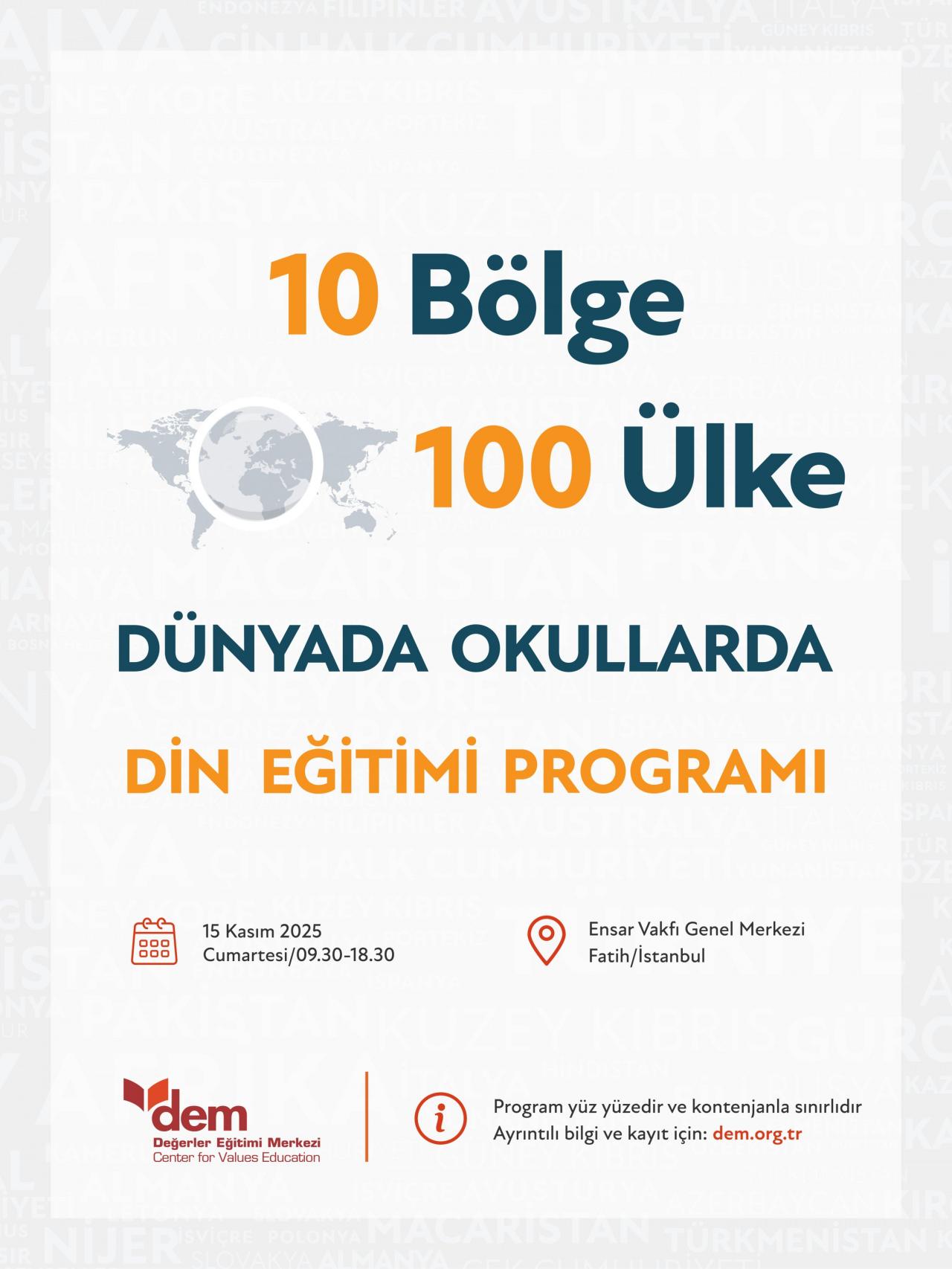 Dünyada okullarda din eğitimi programı başladı