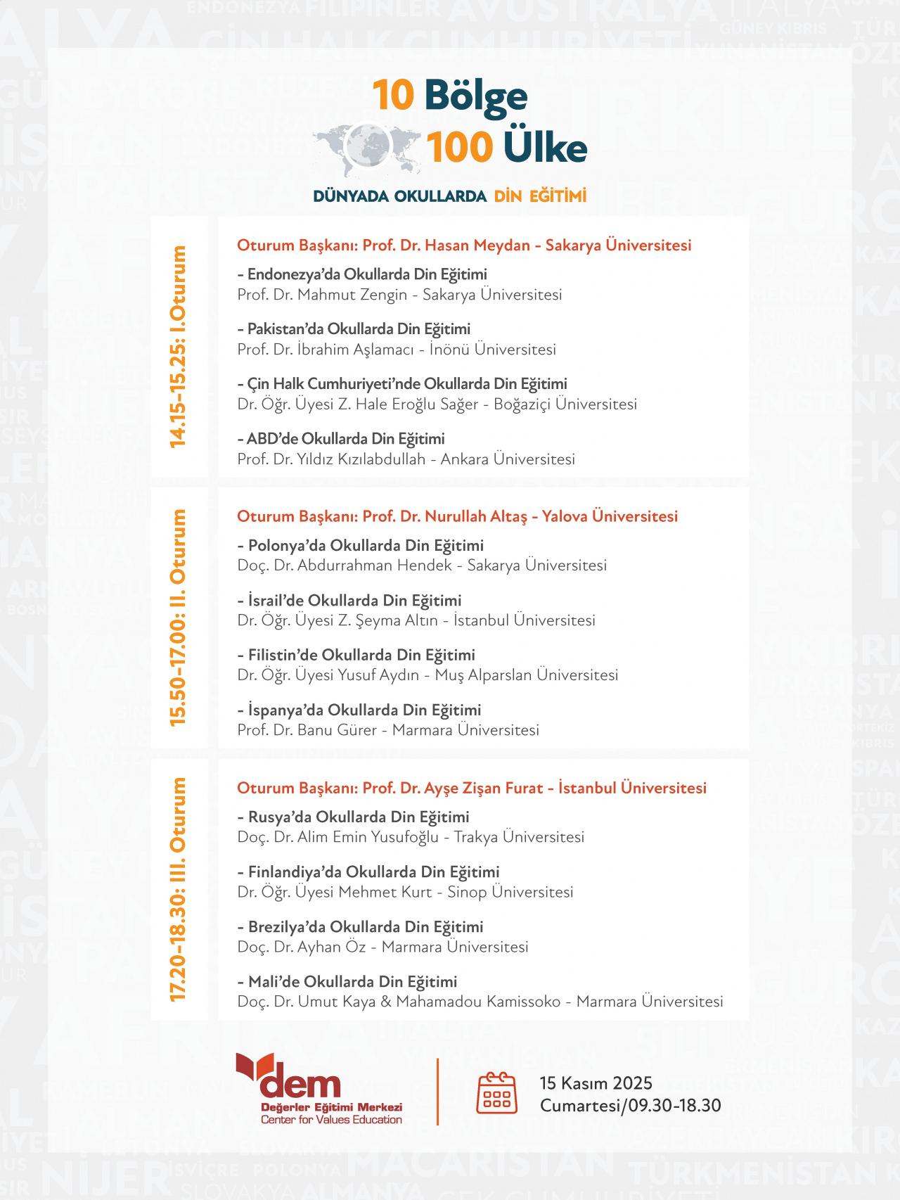 Dünyada okullarda din eğitimi programı başladı