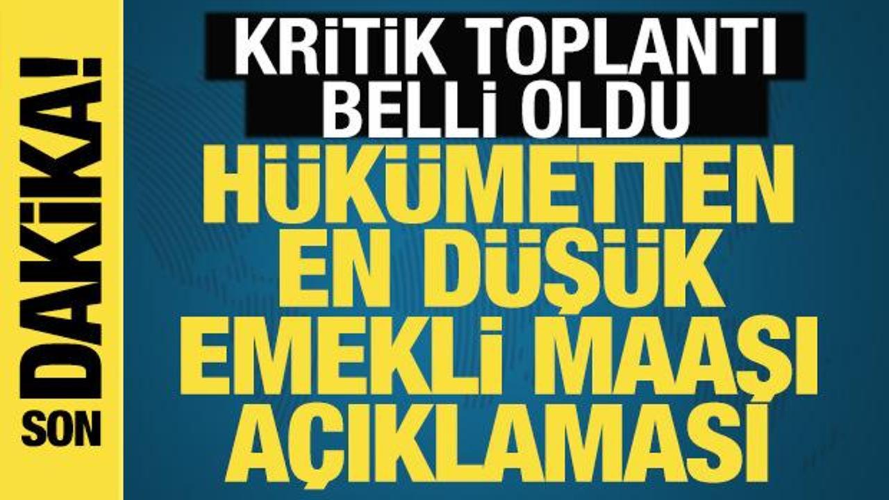 Cevdet Yılmaz’dan en düşük emekli aylığı açıklaması! Kritik toplantı bugün