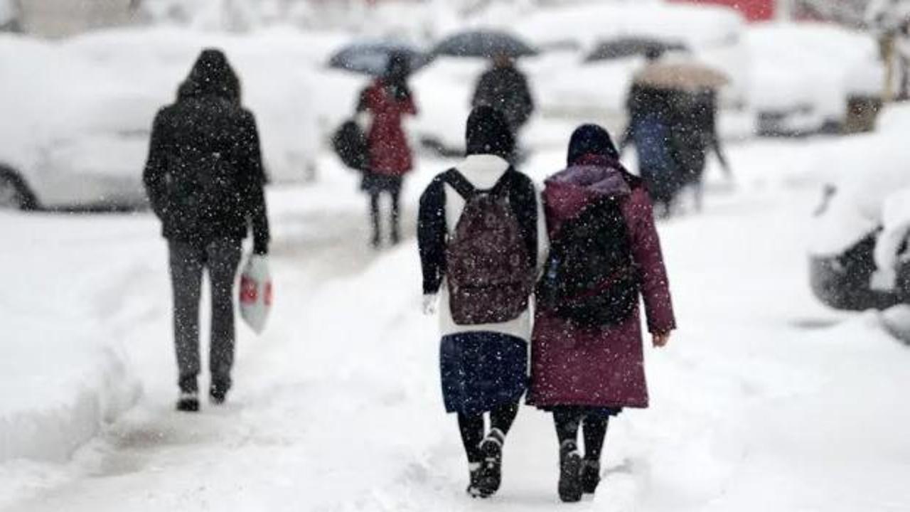2 ilde eğitime kar engeli! Okullar tatil edildi