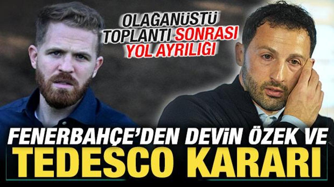 Fenerbahçe’den son dakika Tedesco ve Devin Özek kararı! Resmen yollar ayrıldı