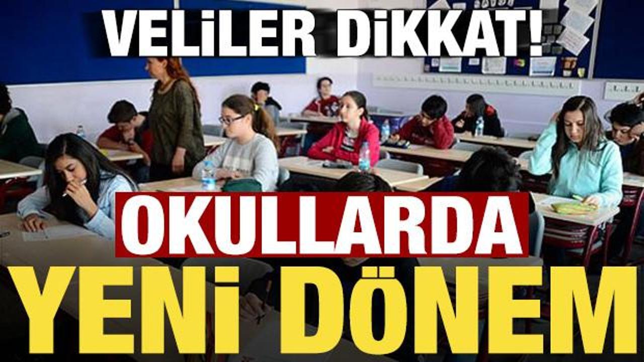 Okullarda yeni dönem! Veliler dikkat…