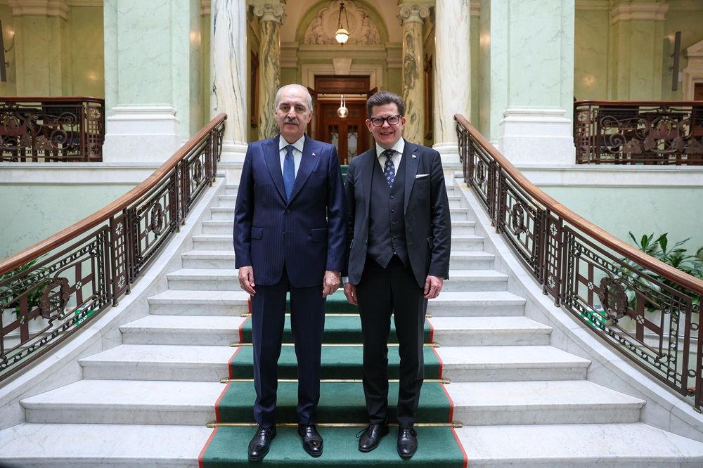 TBMM Başkanı Kurtulmuş, İsveç Parlamentosu Başkanı Norlen ile görüştü