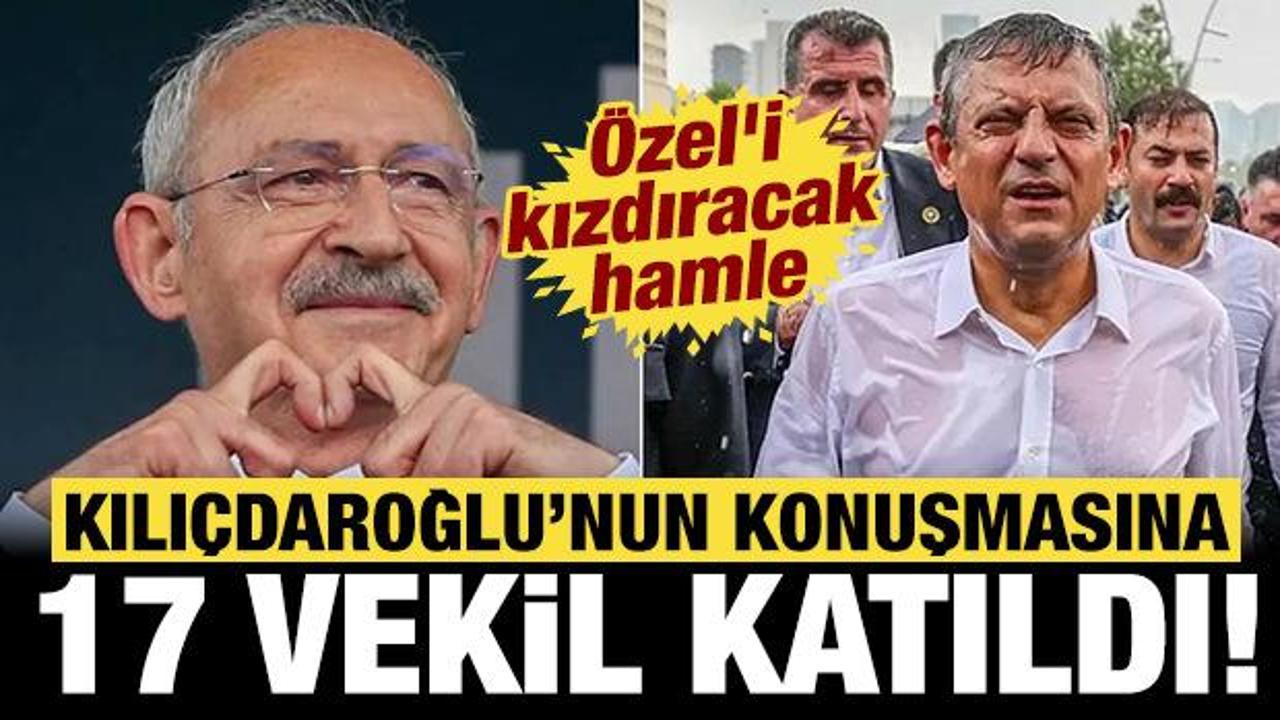 Özel’i kızdıracak hamle: Kılıçdaroğlu’nun genel merkezdeki konuşmasına 17 vekil katıldı!