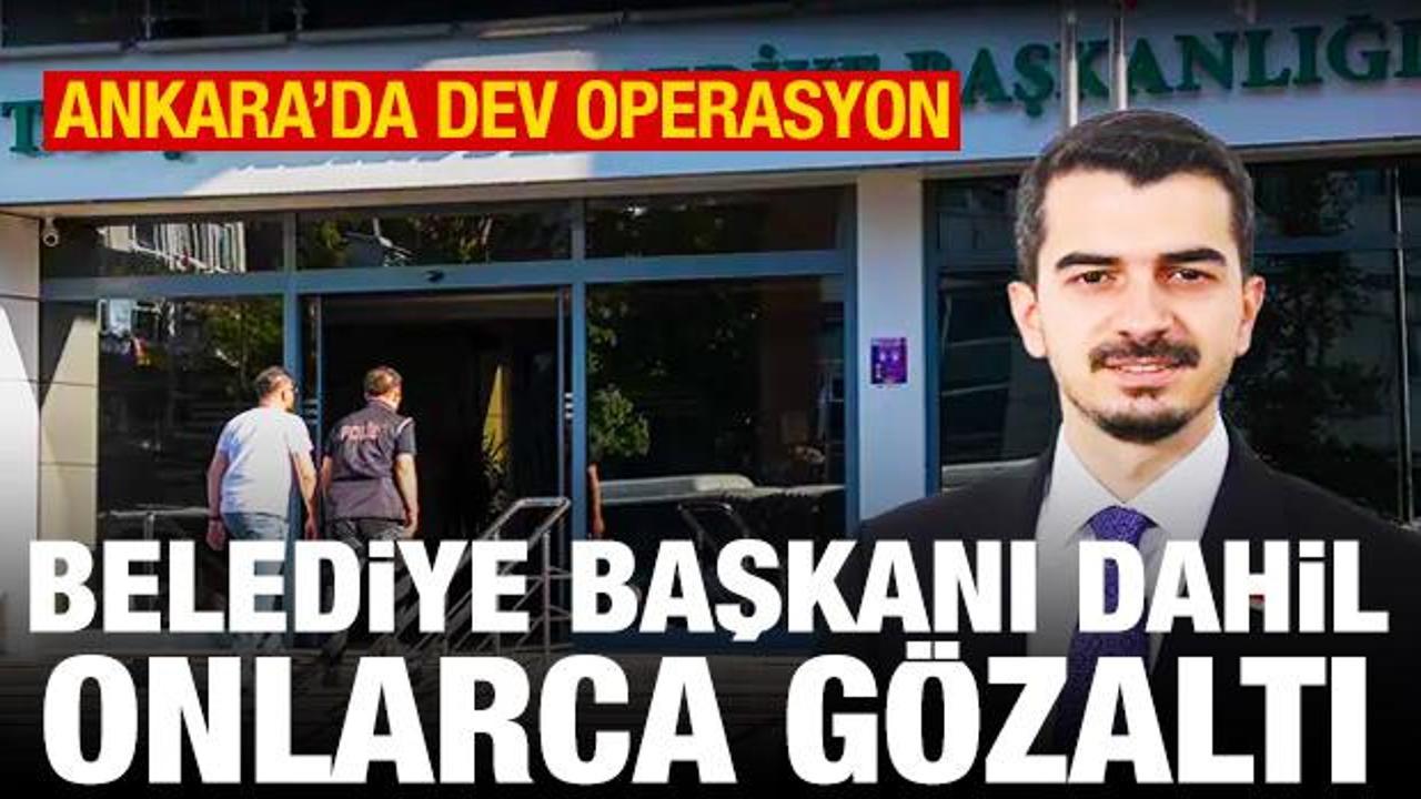 Çankaya Belediyesi’ne operasyon: Belediye Başkanı dahil çok sayıda gözaltı