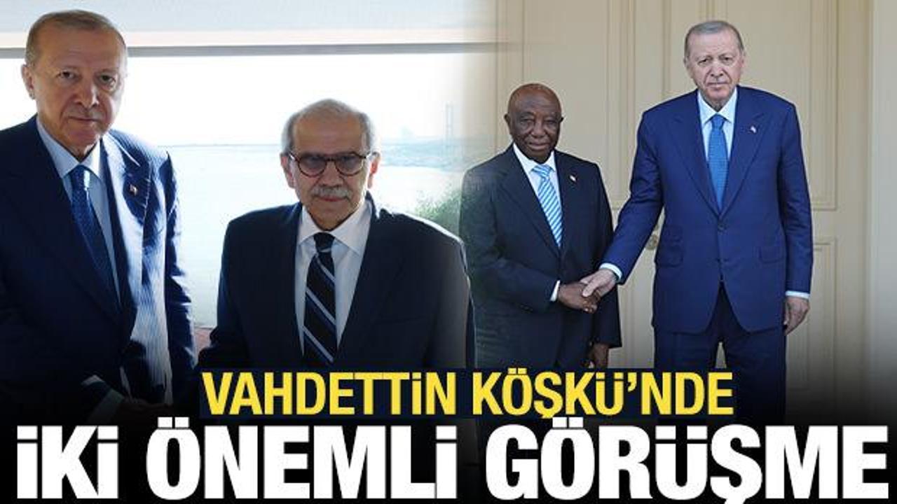 Cumhurbaşkanı Erdoğan’dan iki önemli görüşme