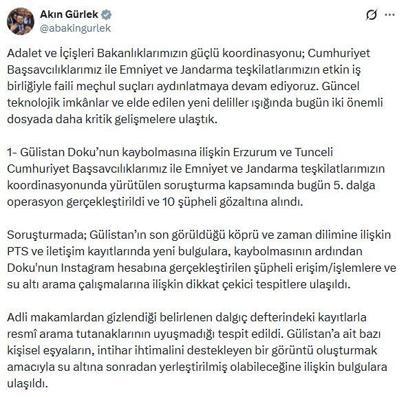 Gülistan Doku soruşturmasında 5'inci dalga operasyon: 10 gözaltı