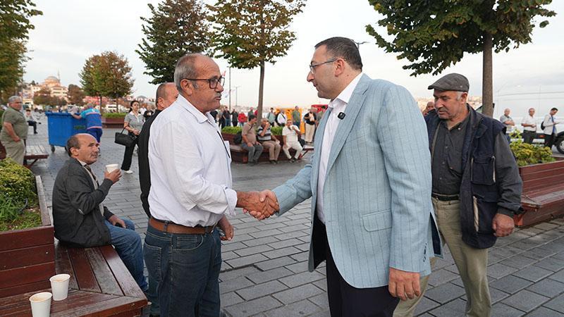Üsküdar Belediye Başkan Vekili Dündar Ziya Gültekin esnafı ziyaret etti