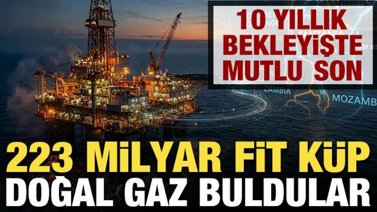 10 yıllık bekleyişte mutlu son: 223 milyar fit küplük doğal gaz buldular