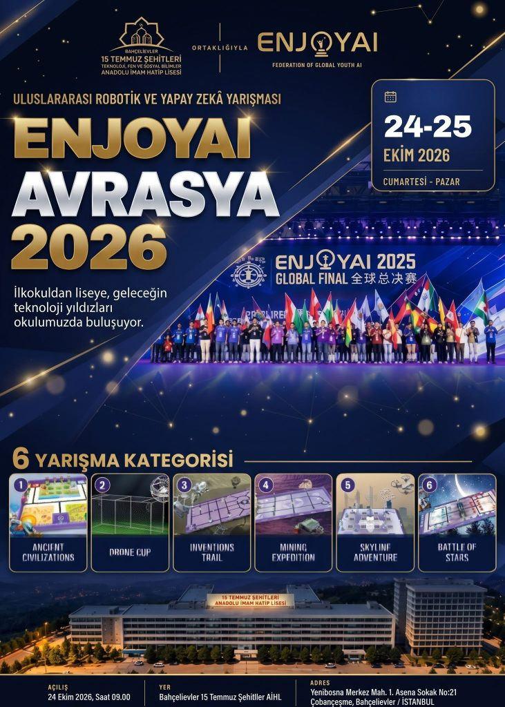 Avrasya Uluslararası Robotik Yarışması İstanbul'da yapılacak